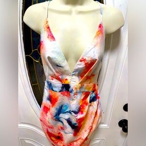 NWT Rumor boutique watercolor dress size medium